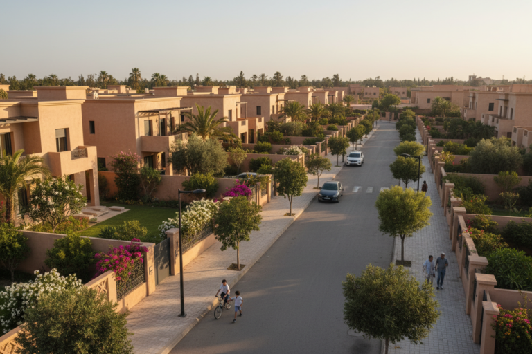 Focus sur le quartier résidentiel de Targa à Marrakech