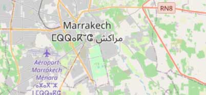 Carte des zones immobilières de Marrakech avec Guéliz, Hivernage et Palmeraie